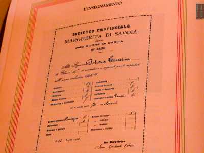 Dopo averci mostrato una pagella risalente ai primi anni del 900...